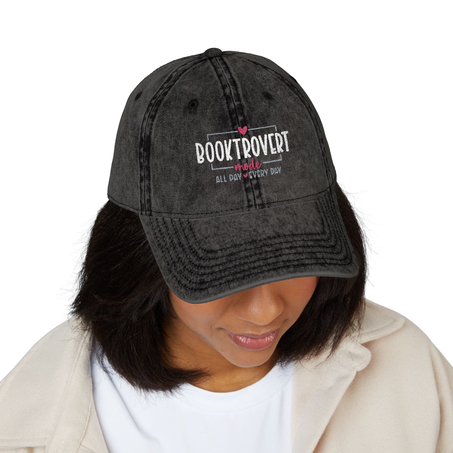 Booktrovert Vintage Cap (Embroidery)