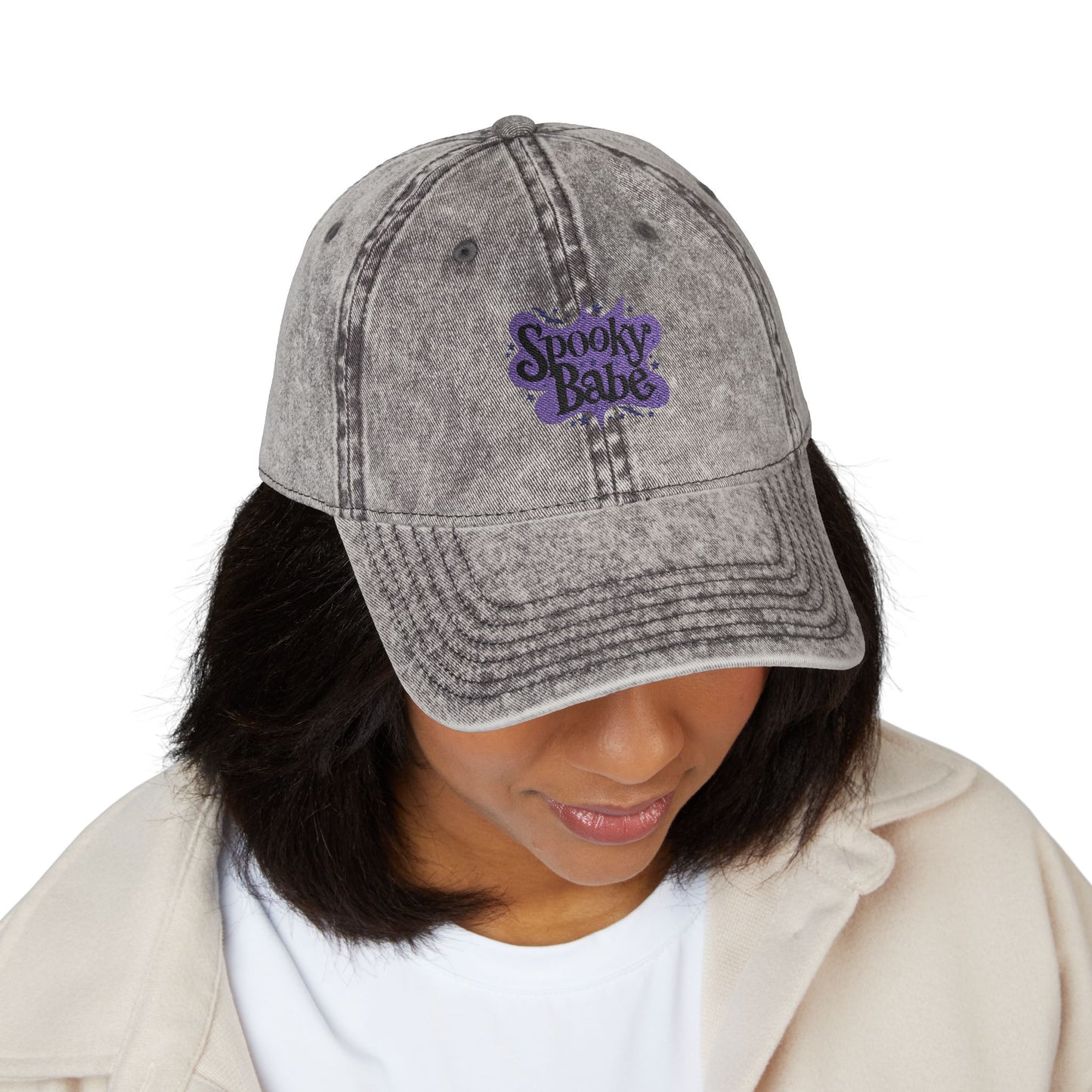 Spooky Babe Vintage Cap (Embroidery)