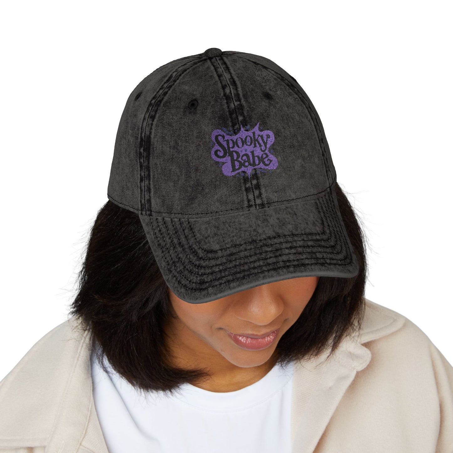 Spooky Babe Vintage Cap (Embroidery)