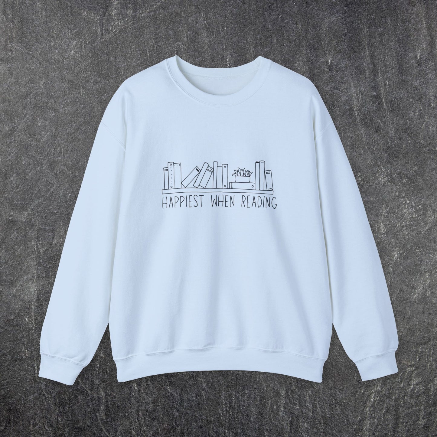 Happiest When reading Crewneck Sweatshirt