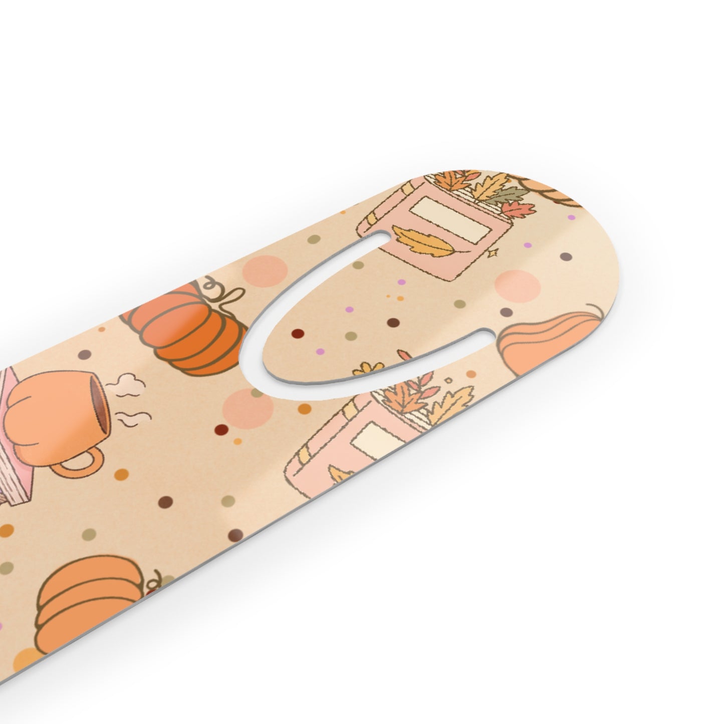 Cozy pumpkin bookmark