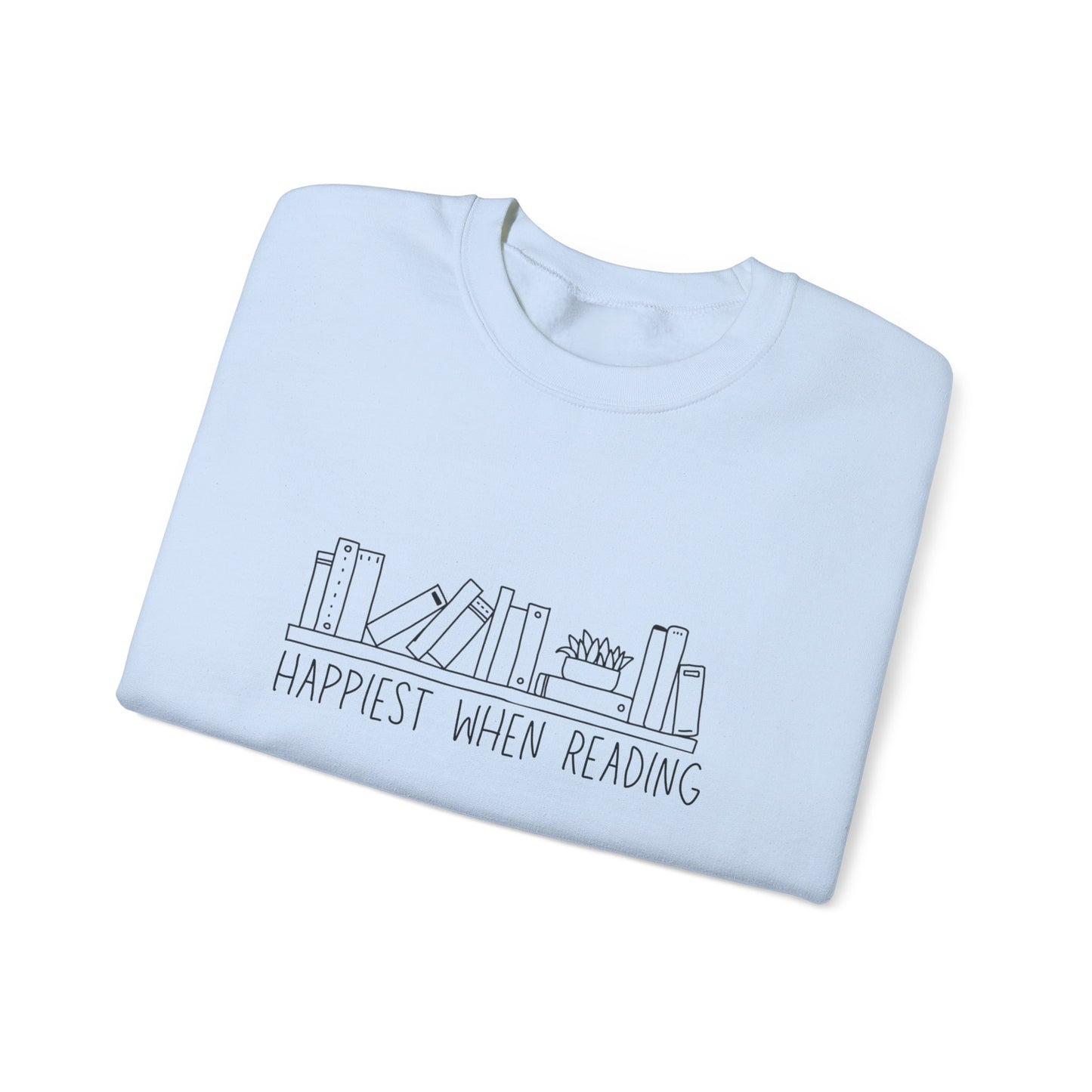 Happiest When reading Crewneck Sweatshirt