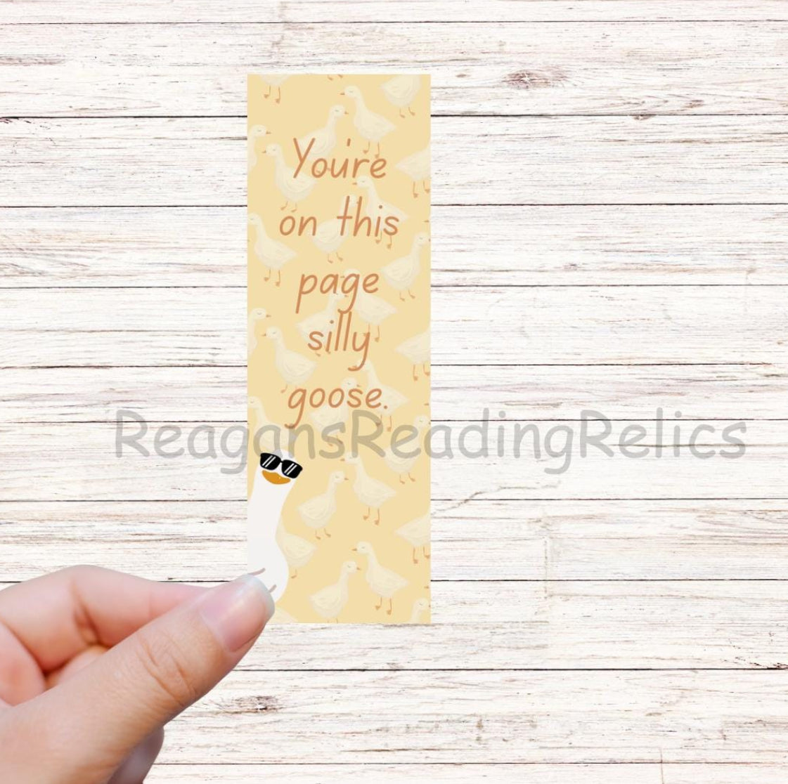 You’re on this page silly goose bookmark