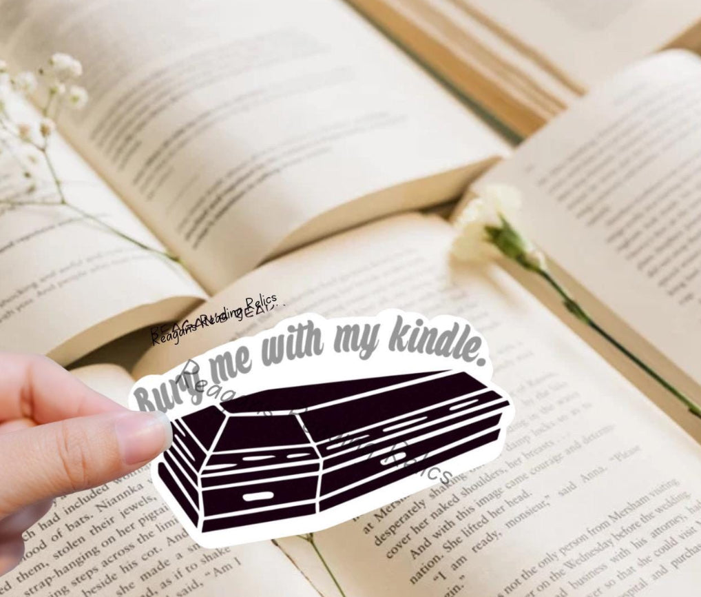Wholesale Bury me with my kindle Sticker