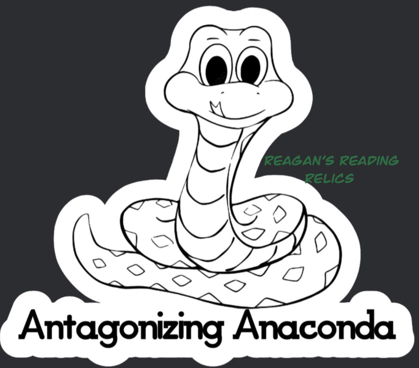 Officially licensed Antagonizing anaconda sticker