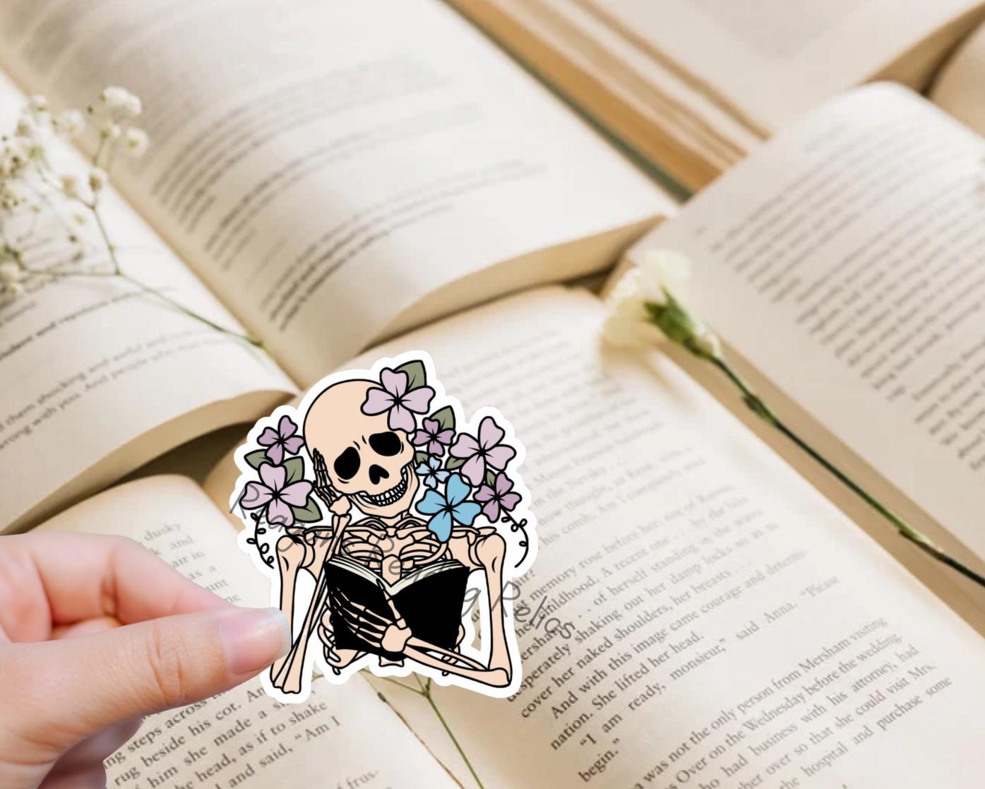 Skeleton book floral