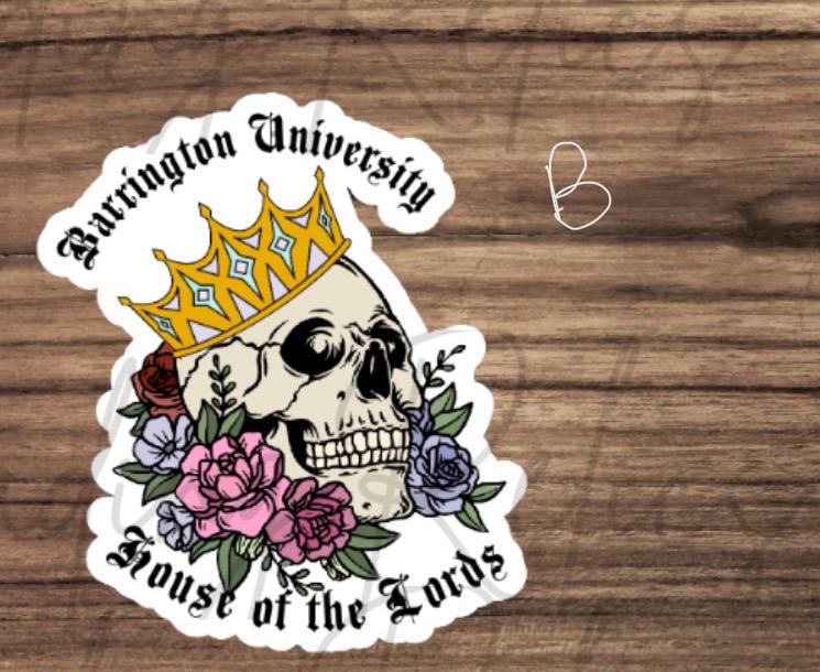 Officially Licensed Barrington University Sticker