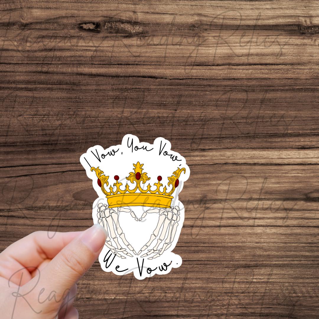 Officially Licensed Choice of Vow or Lady Sticker