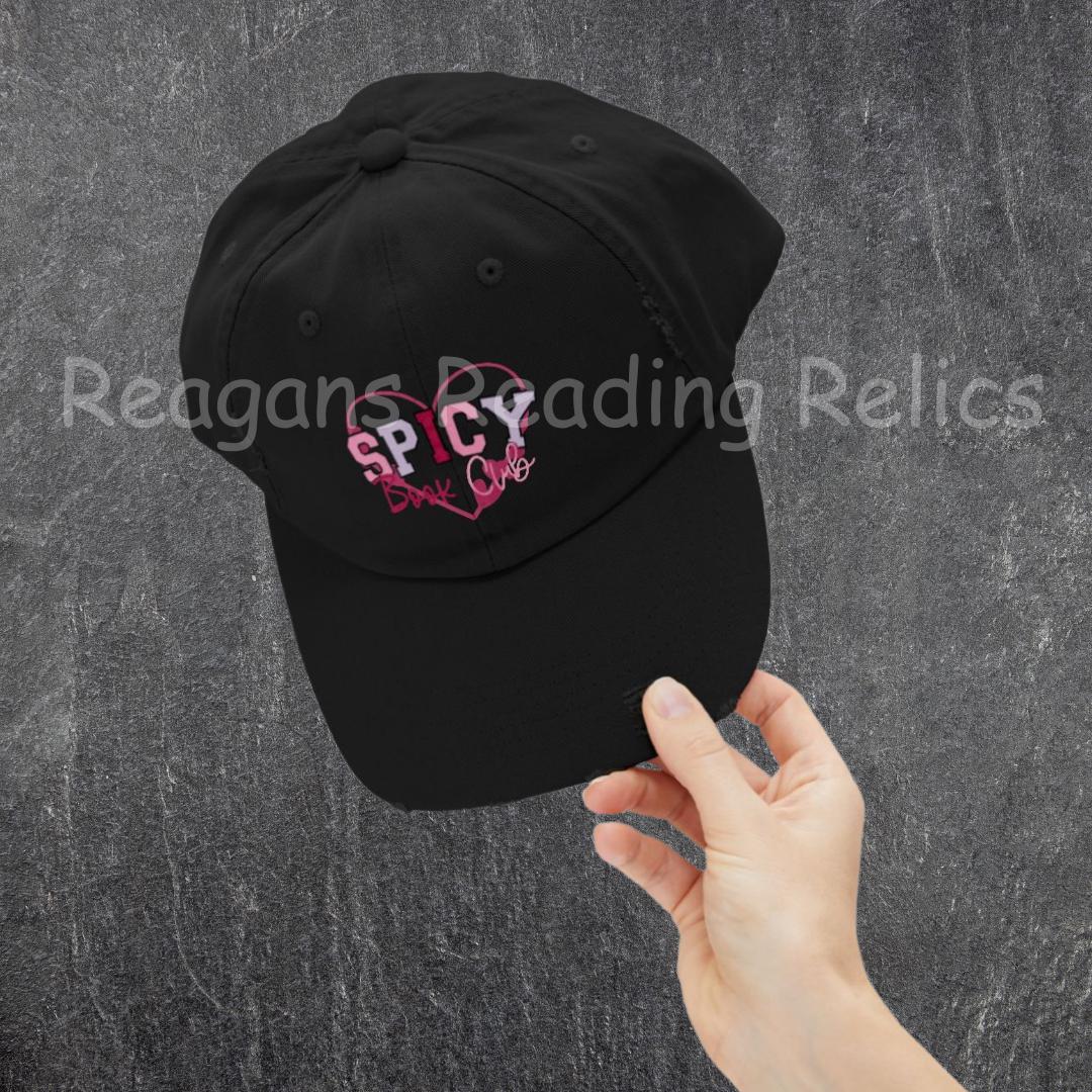 Spicy Bookclub Unisex Distressed Cap