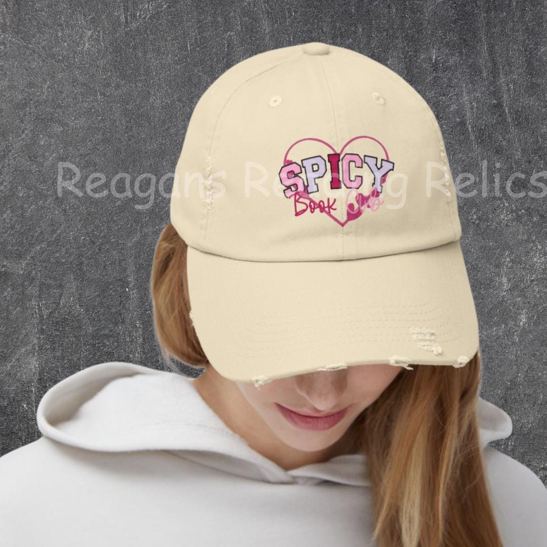 Spicy Bookclub Unisex Distressed Cap