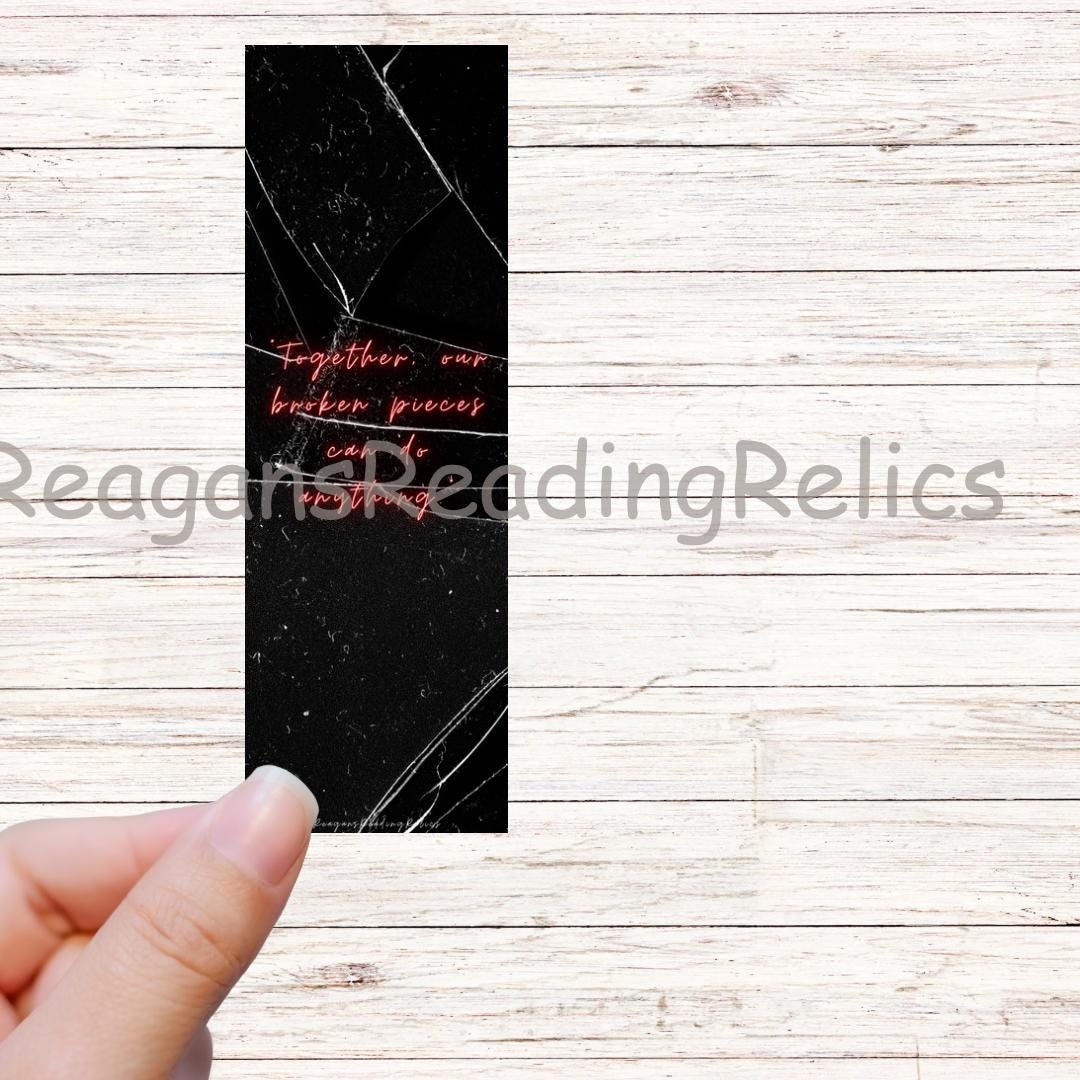 Officially Licensed Broken Pieces quoted bookmark
