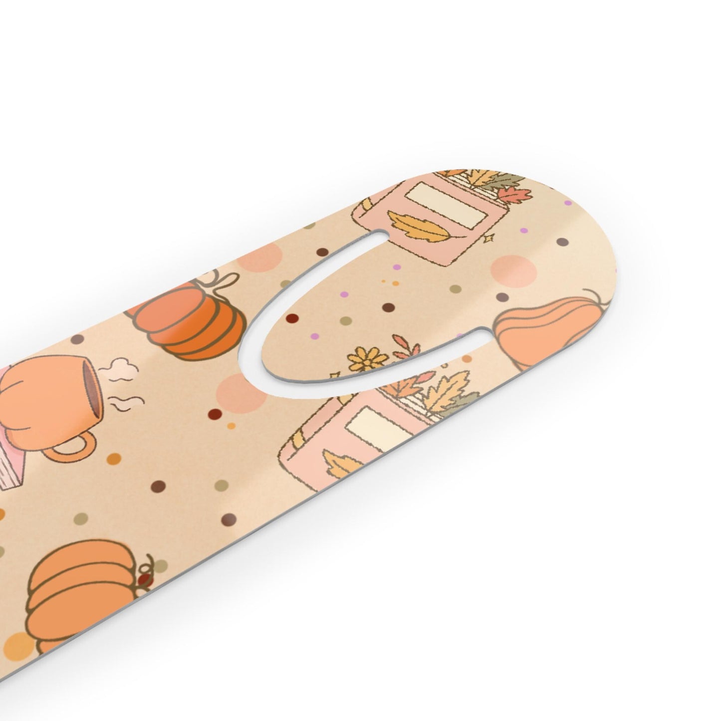 Cozy Pumpkin metal Bookmark