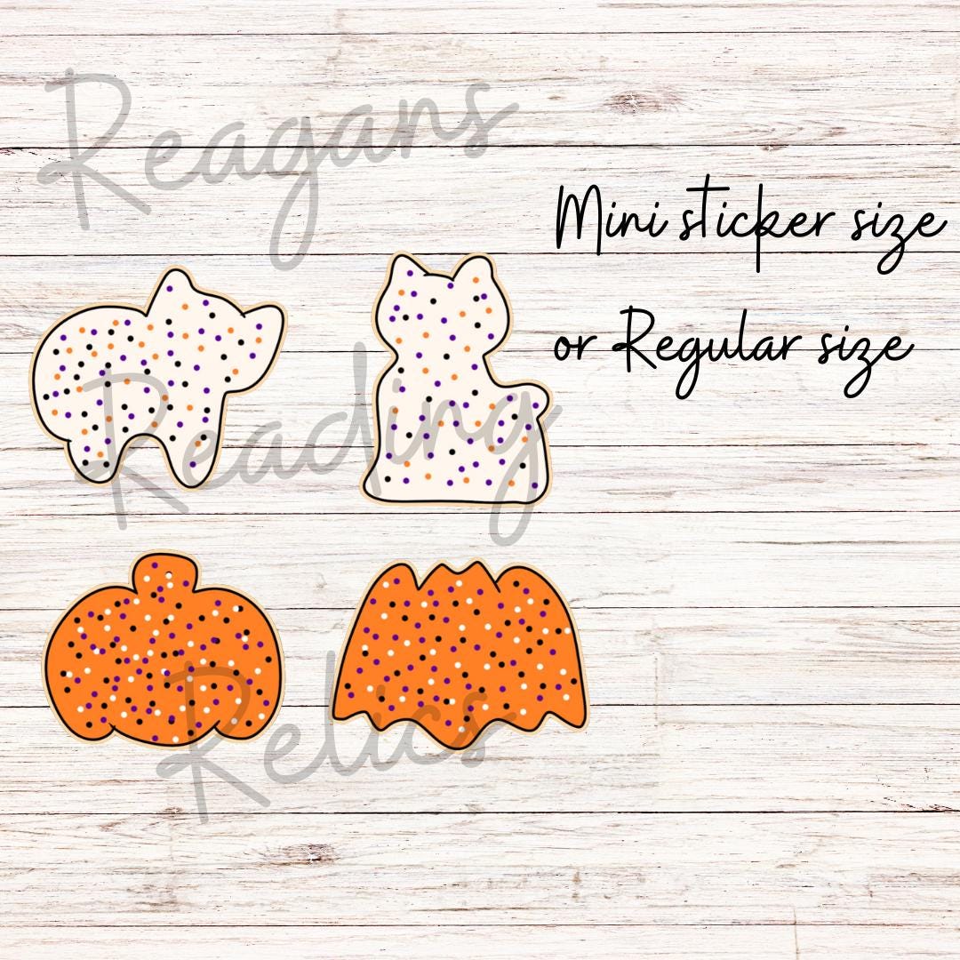 Halloween Cookie sticker pack