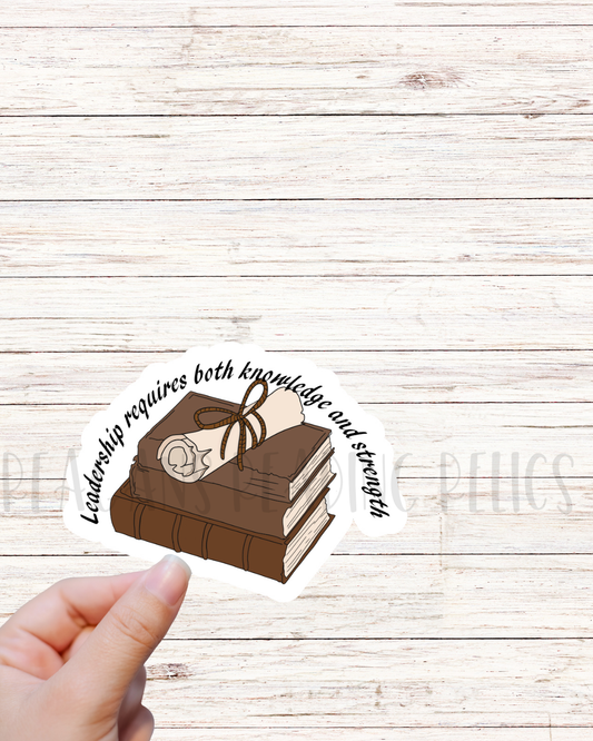 Leadership quoted sticker