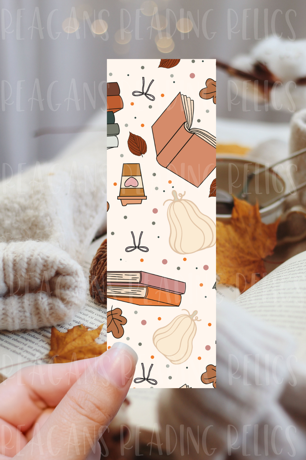 Fall themed bookmark pack