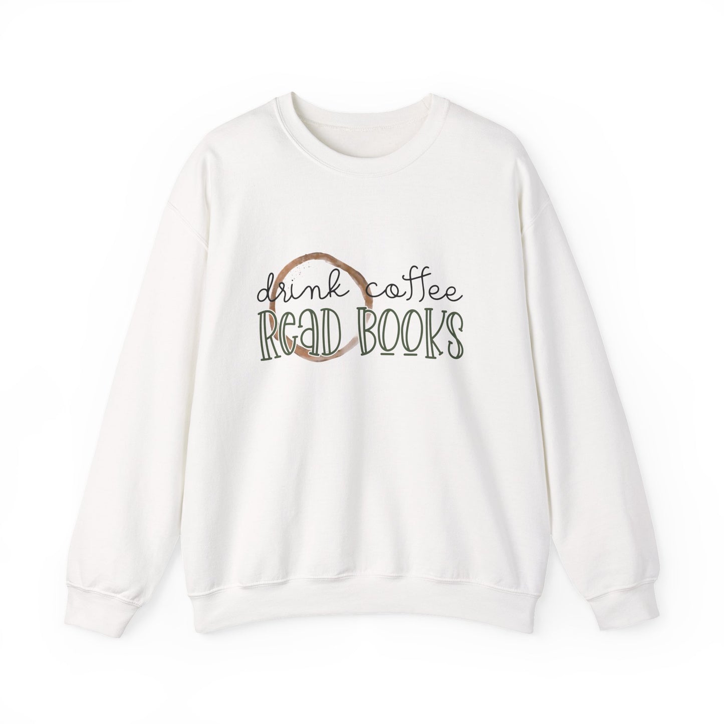 Drink Coffee Read Books  Unisex Heavy Blend™ Crewneck Sweatshirt
