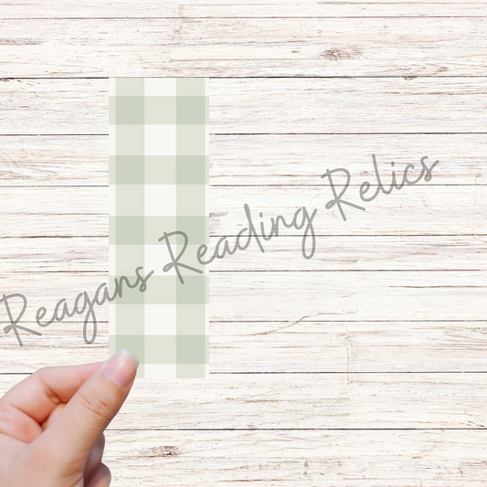 Wholesale Pastel Plaid bookmark