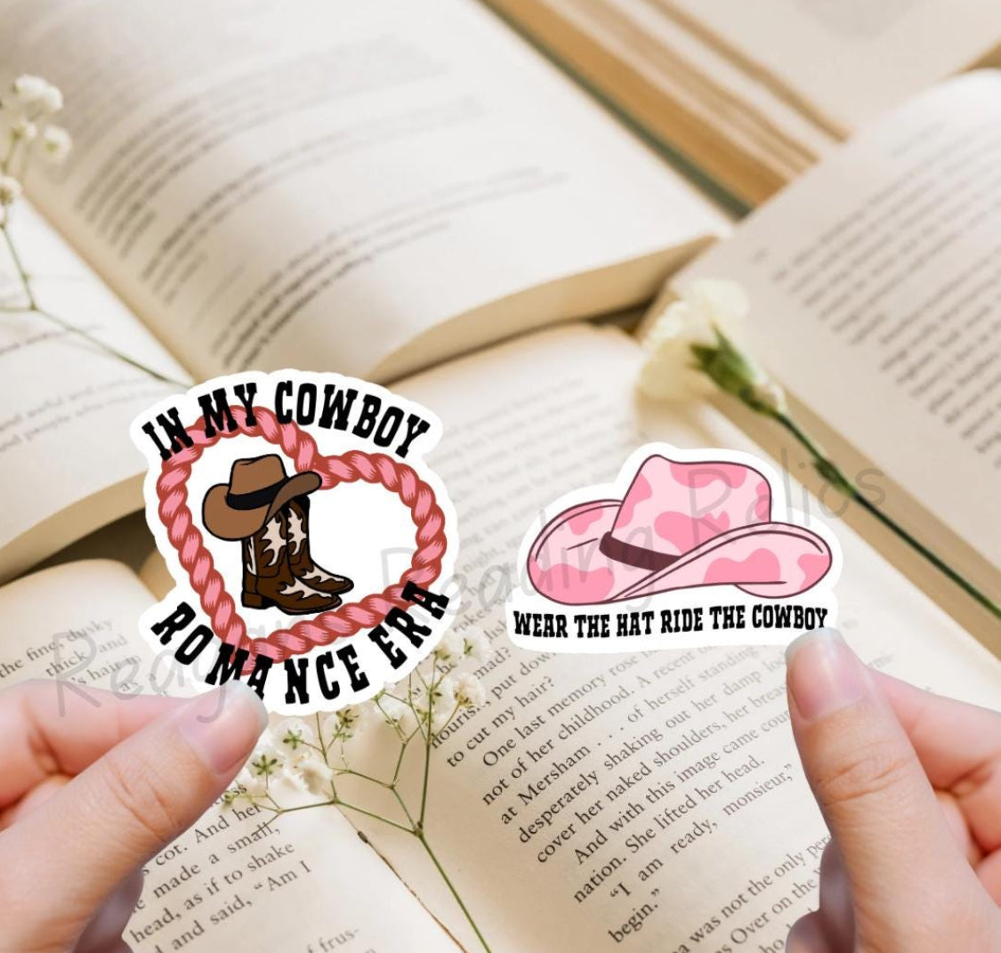 Cowboy romance sticker pack