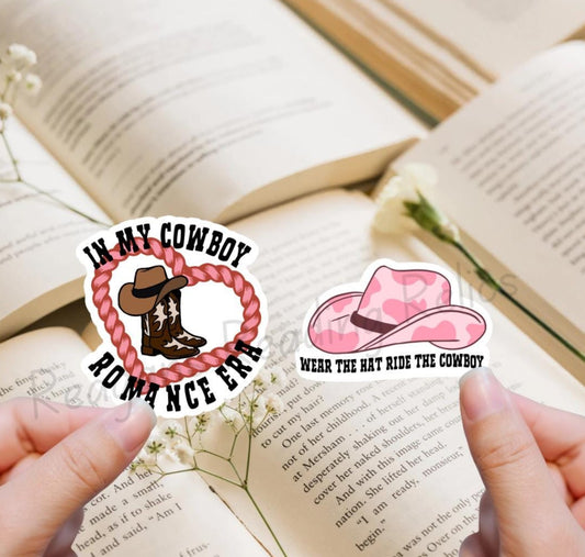 Cowboy romance sticker pack