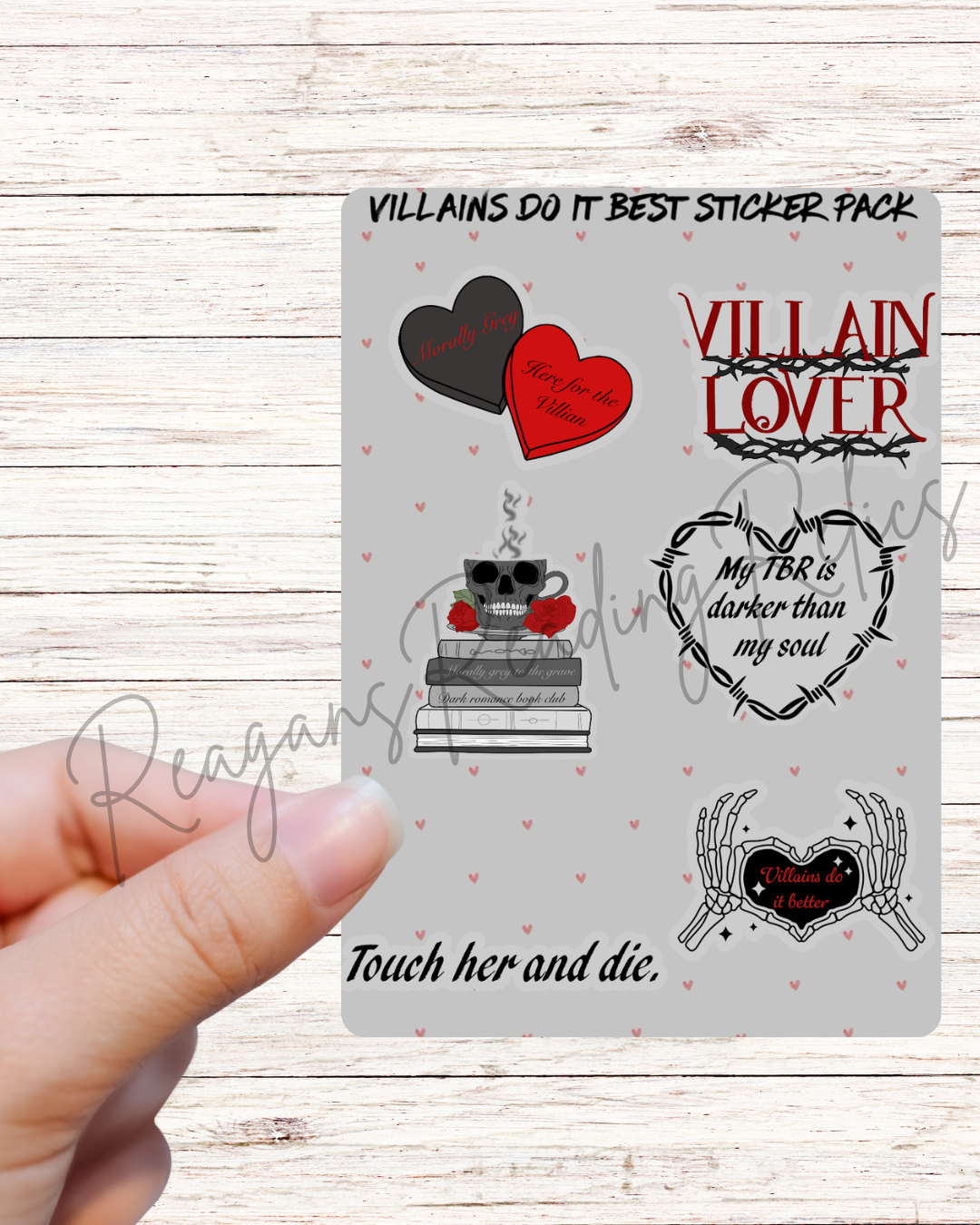 Villains Sticker sheet