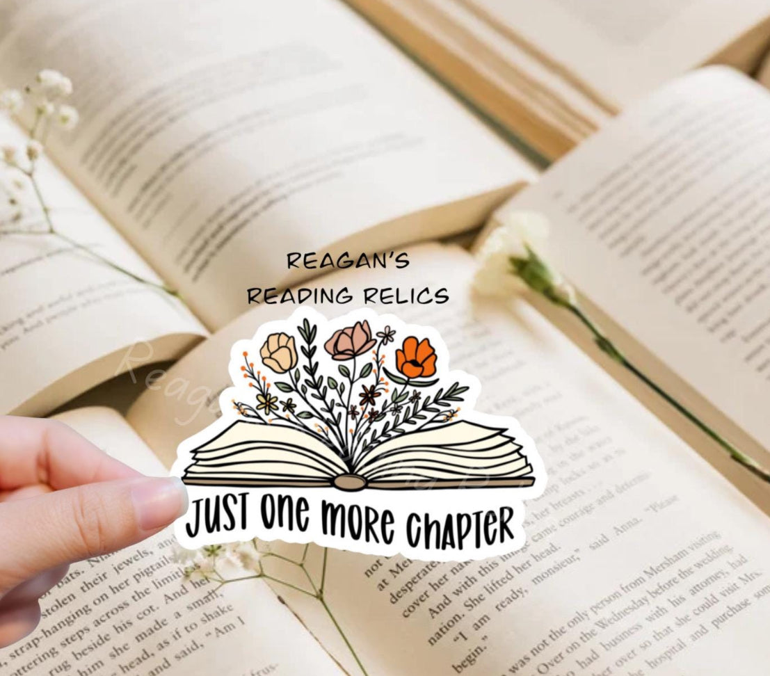 Wholesale Just One More Chapter Sticker