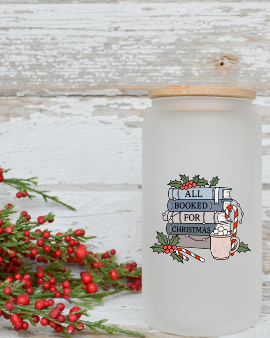 All booked for Christmas Frosted Tumbler
