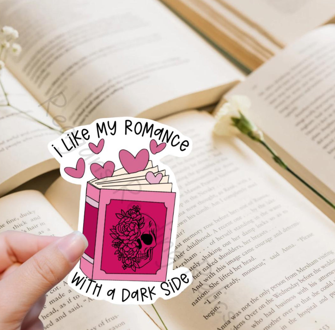 Wholesale I like my romance with a dark side Sticker