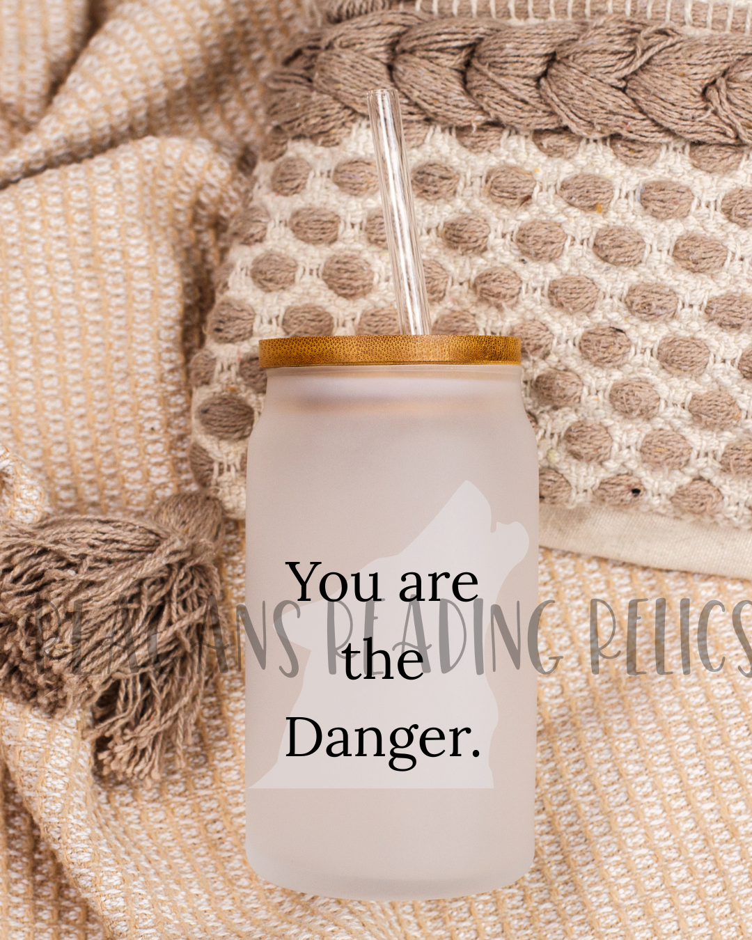 You are the danger Frosted Tumbler