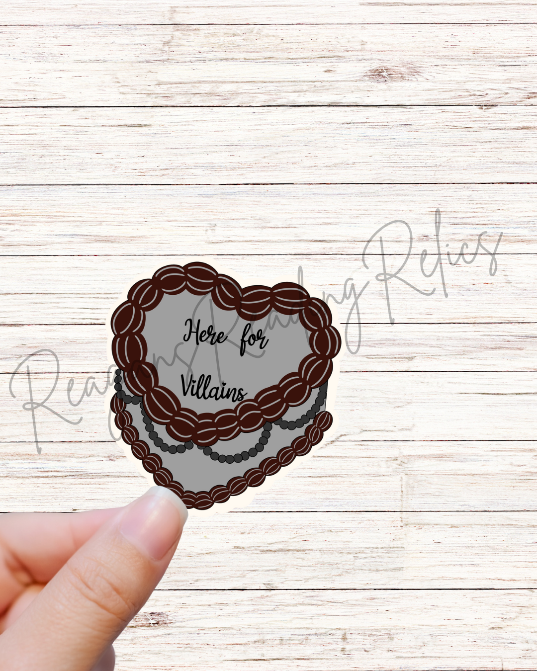 Here for the villain  Sticker