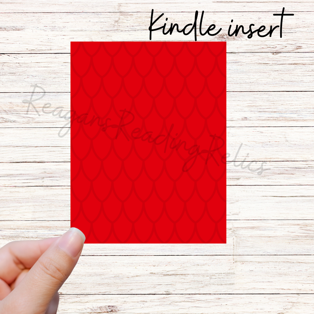 Dragon scale BloodWing Academy kindle insert.