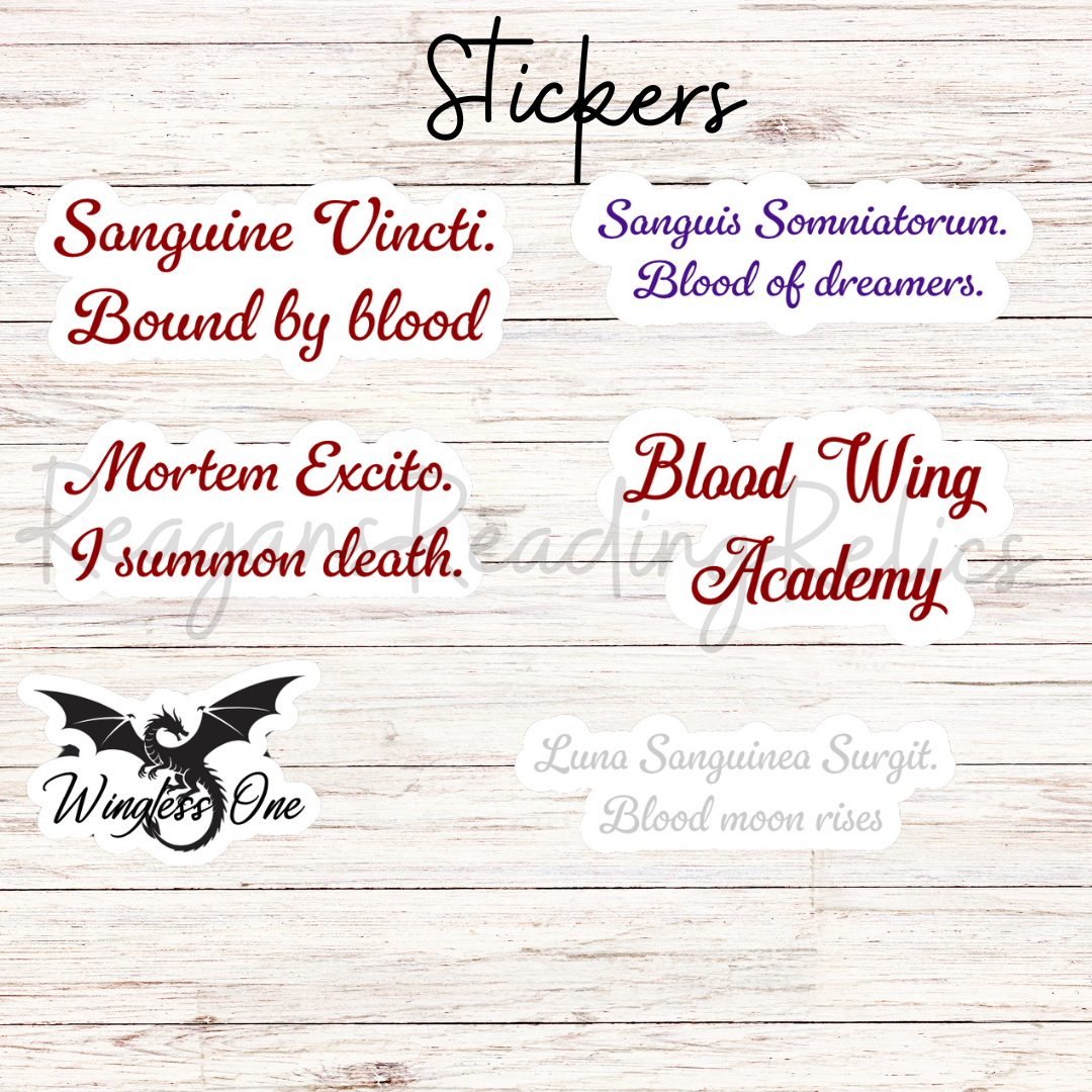 BloodWing Academy sticker pack