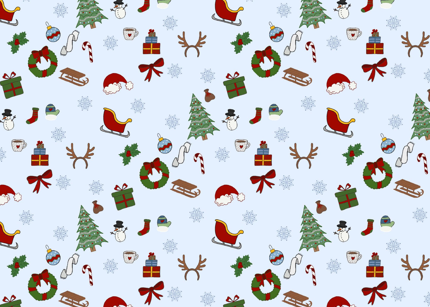 Holiday Theme Pattern Digital Download