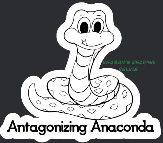 Officially licensed Antagonizing anaconda sticker