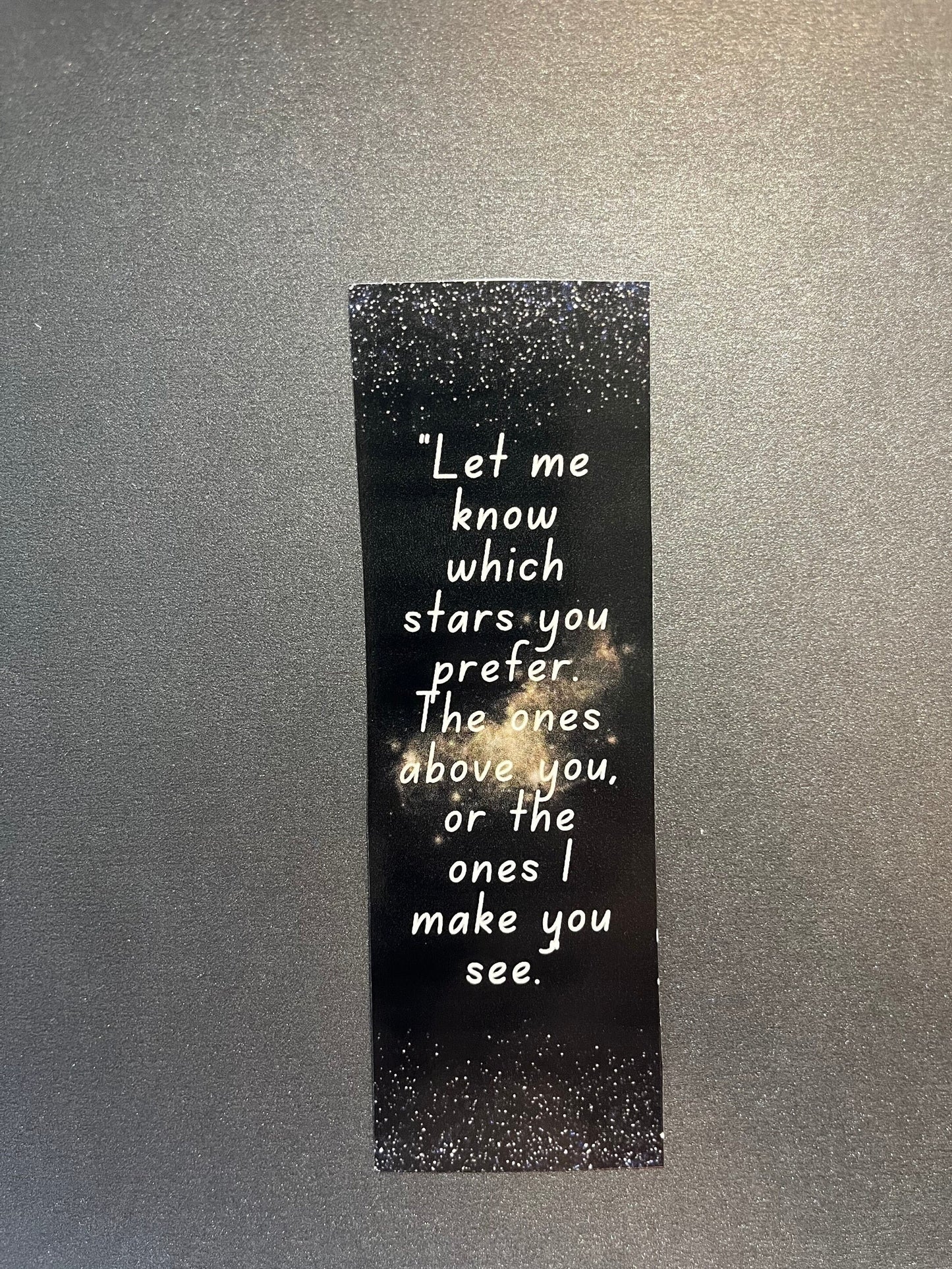Officially Licensed Let me Know What Stars You  See Bookmark