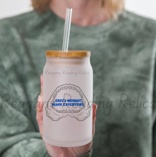 Officially Licensed Enzos Midnight Shark Expeditions Tumbler