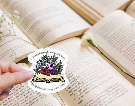 Her soul belongs to words and books.