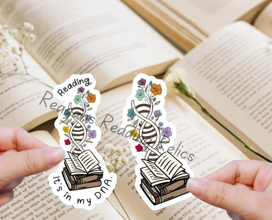 DNA book sticker
