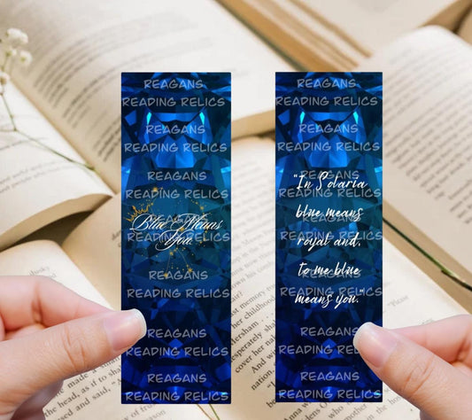 Officially Licensed Blue Means You  Bookmark