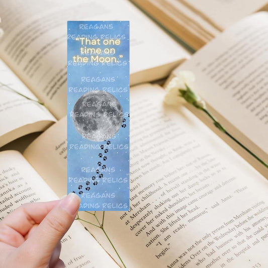 Officially Licensed That one time on the moon bookmark