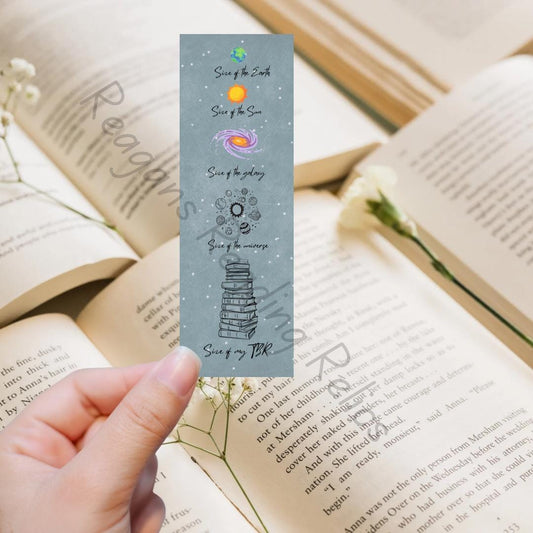 TBR size bookmark
