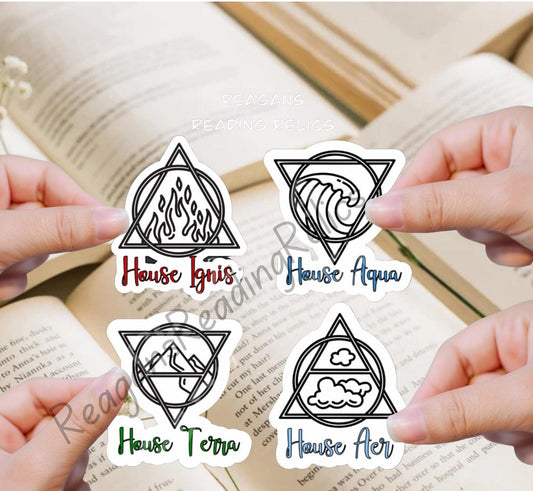 Officially Licensed Zodiac Academy House Sticker pack