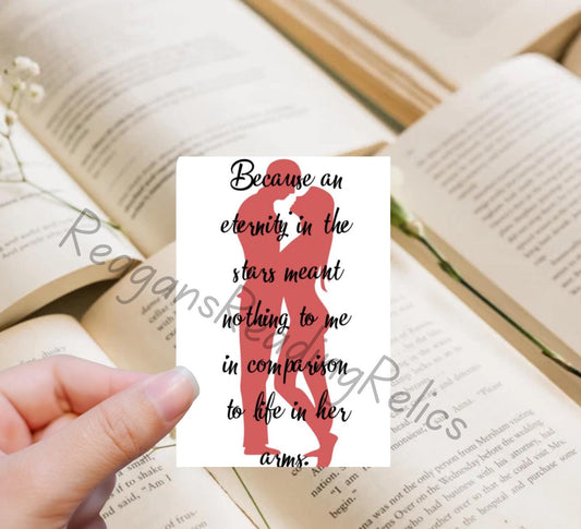 Officially Licensed because an eternity in the stars quoted sticker