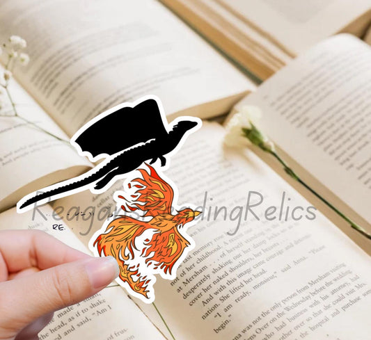 Officially Licensed Dragon and Phoenix Soaring sticker