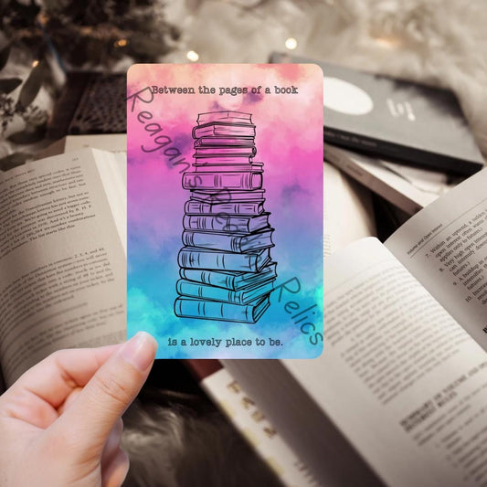 Between the pages of a book Kindle Insert