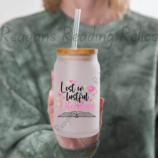 Lost in Lustful Literature Frosted Tumbler