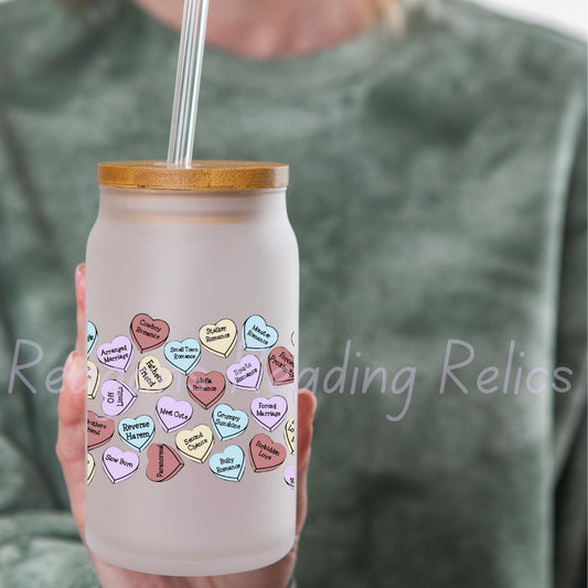 Candy Heart Trope Frosted Tumbler