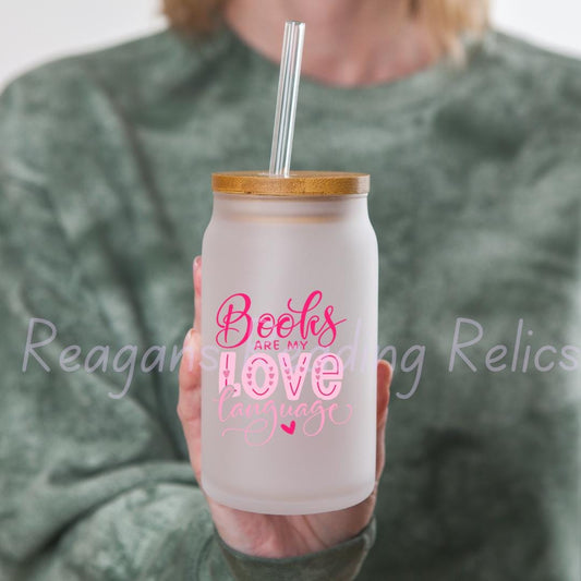 Books are my love language Frosted Tumbler