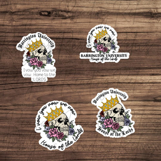 Officially Licensed Barrington University Sticker
