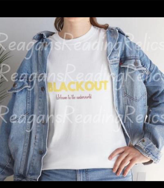 Officially Licensed Black Out  Unisex Heavy Cotton Tee