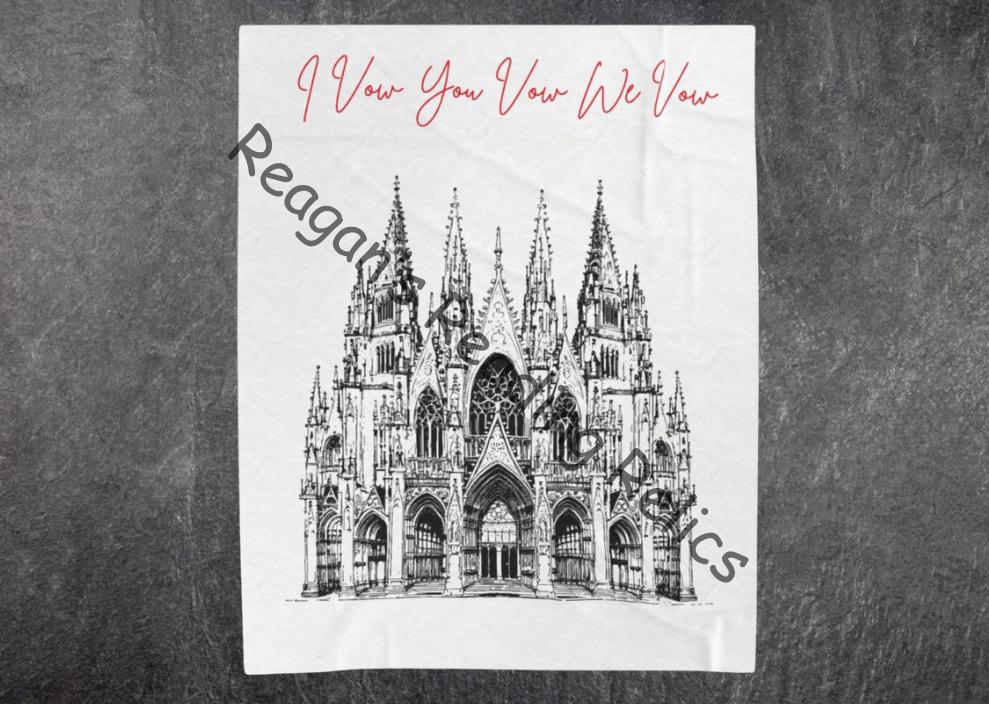 Officially Licensed Vow Ceremony Velveteen Plush Blanket
